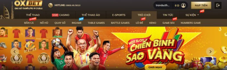 OX BET -Nhà cái khuyến mãi thành viên mới 50K