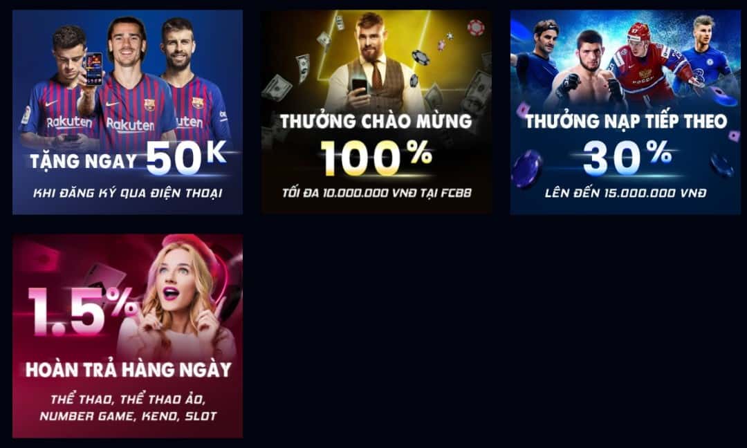 FCB8 Nhà cái khuyến mãi 50k