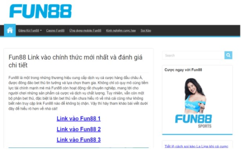 Link đăng nhập Fun88 trên điện thoại – Truy cập dễ dàng và bảo mật