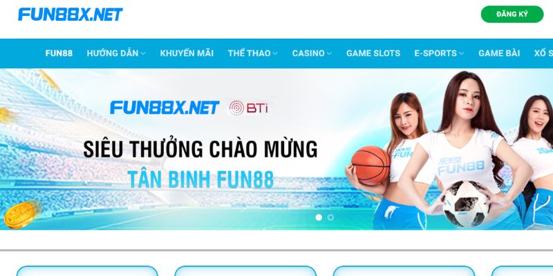 Fun88： Nhà cái uy tín cung cấp đa dạng trò chơi cá cược thể thao và sòng bài trực tuyến.