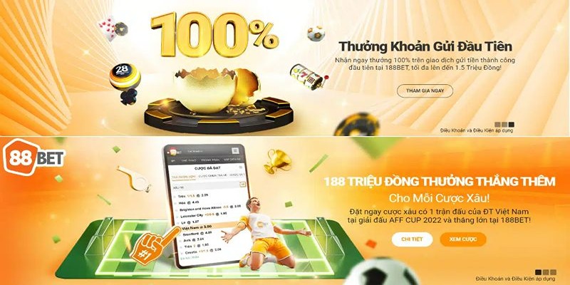 Nhận Ngay 88k Từ 188BET – Cơ Hội Trải Nghiệm Cá Cược Hấp Dẫn