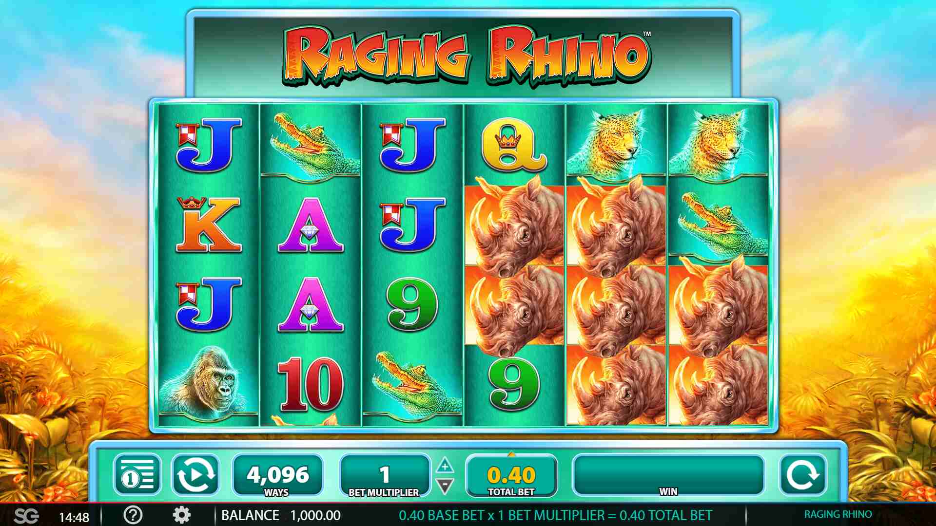 Máy đánh bạc Raging Rhino： Trải nghiệm chơi game hấp dẫn