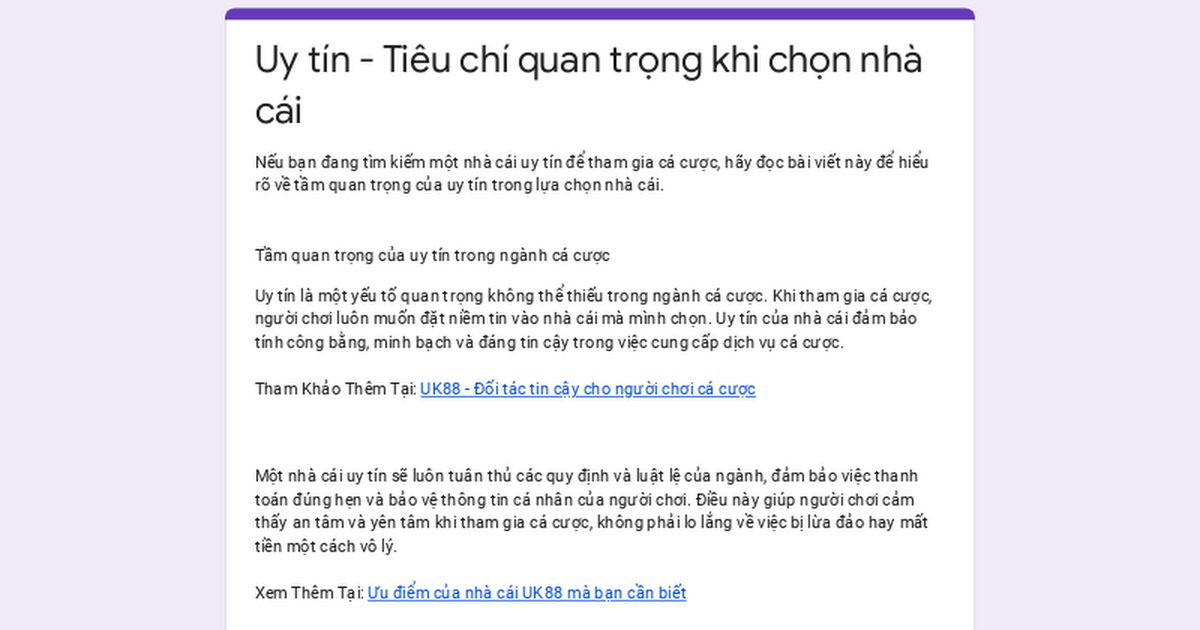 Nhà cái uy tín legbacore là gì? Tiêu chí đánh giá và gợi ý cho bạn!