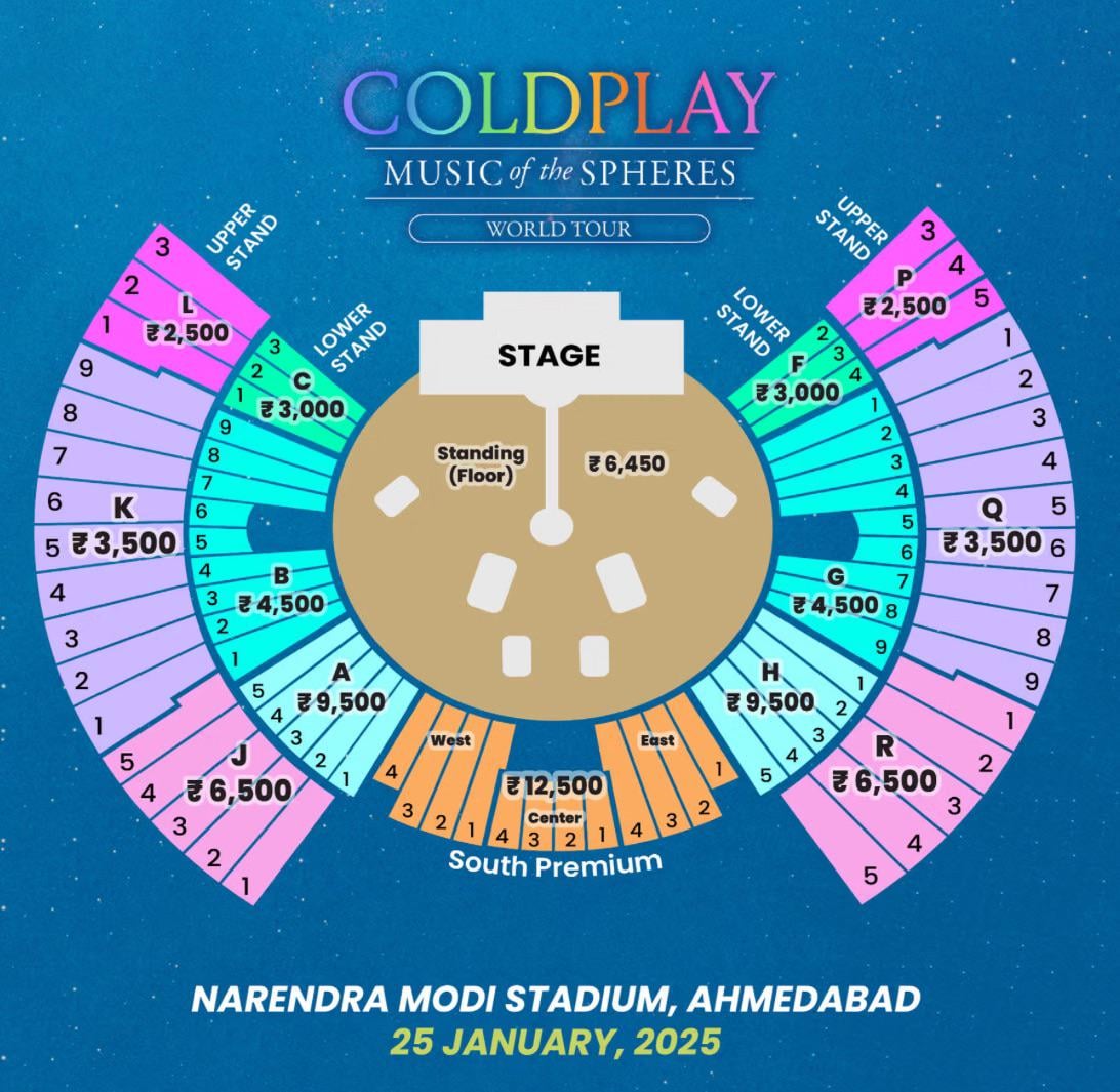 How to view narendra modi stadium seating arrangement? Get the best seat map guide simply.