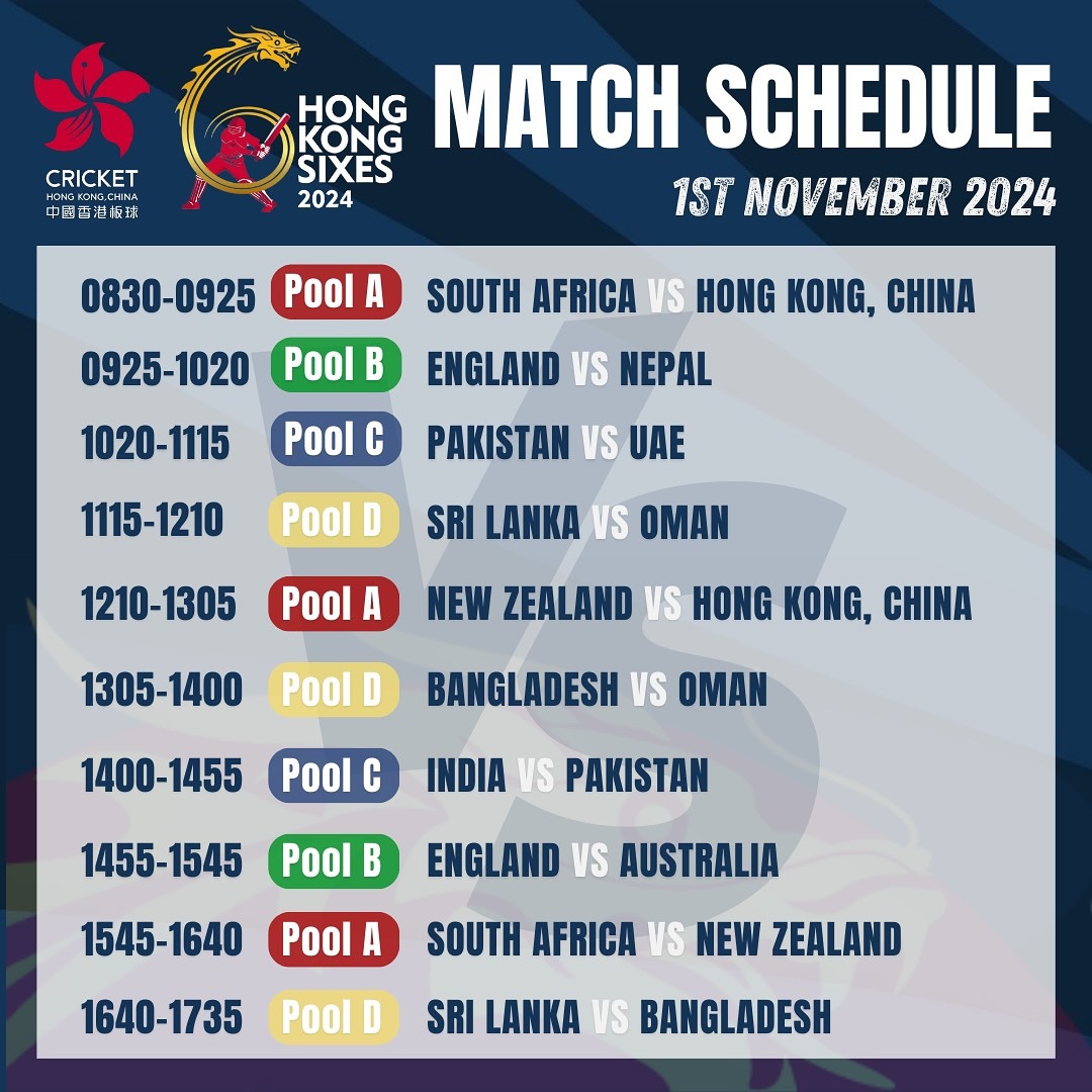 Hong Kong Sixes Live Score & Schedule See Games Played Today
