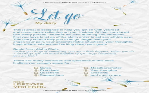 I started to consciously let go